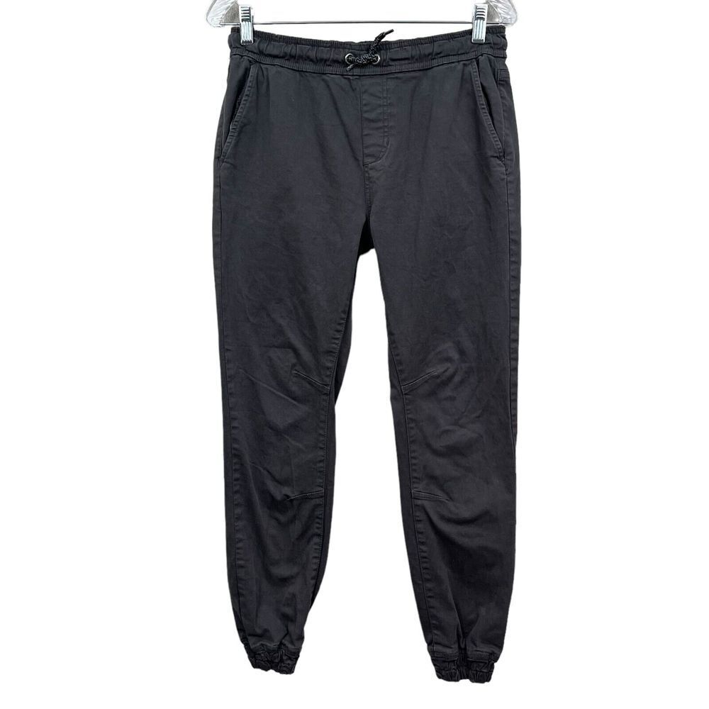 Joe's Womens Jogger Jeans Drawstring Waist Slash Pockets Elastic Hem Grey Sz L*
